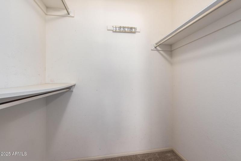 Walk-in Closet in Both Bedrooms