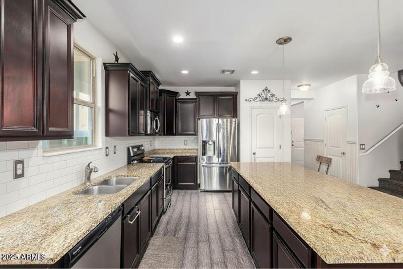 Virtually staged kitchen