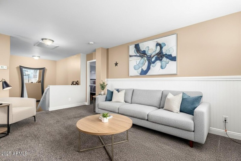 Virtually staged loft