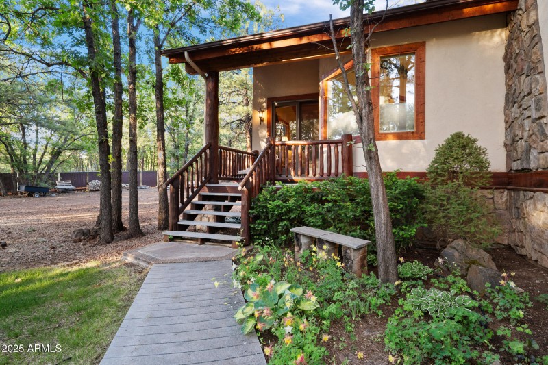 F french doors from master