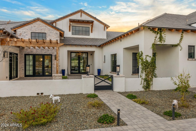 84front entrance at sunset