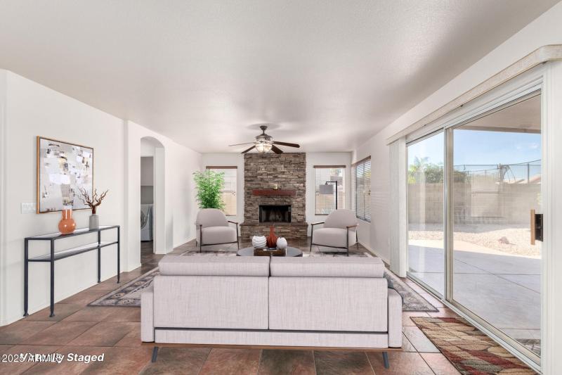 Virtally Staged - Family Room