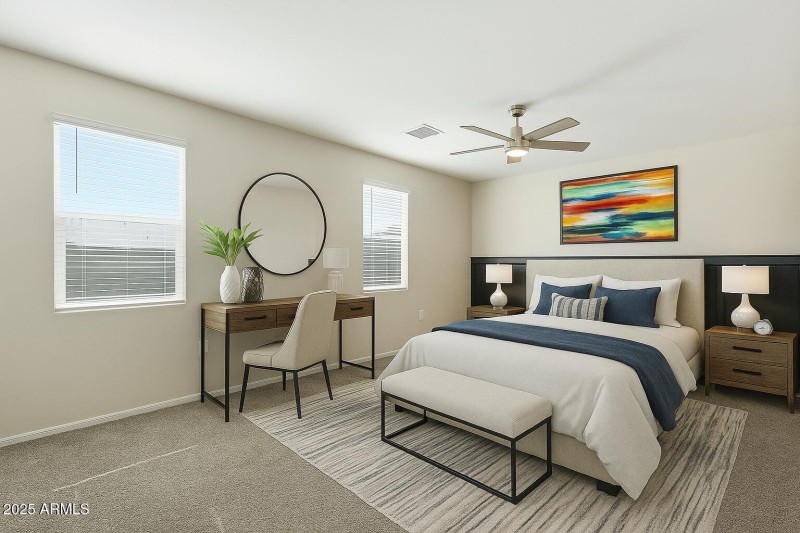 Primary Bedroom - Virtually staged