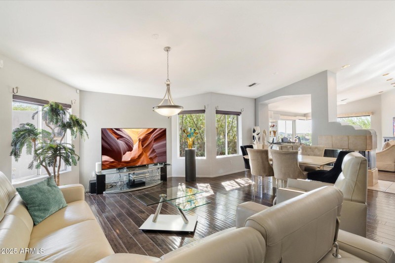 Great room with expansive windows