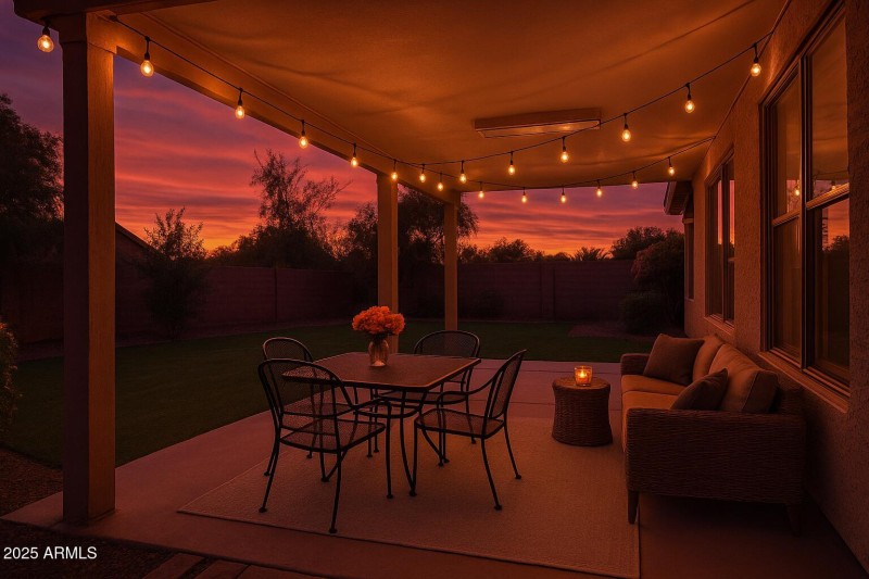 Patio Virtually Staged