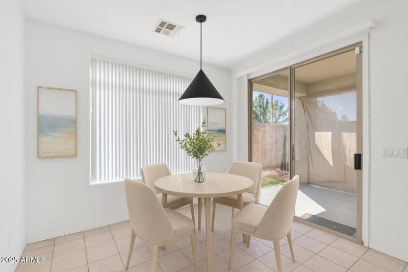 Dining Area Virtually Staged