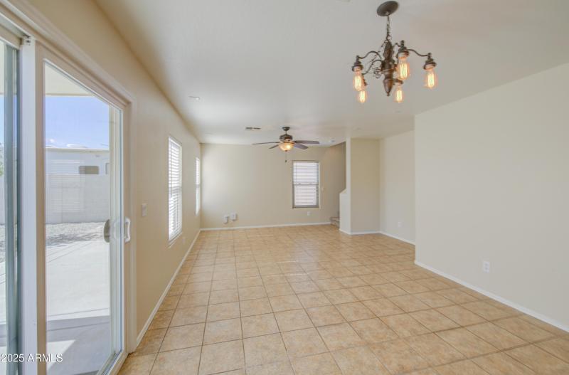 Great room from kitchen