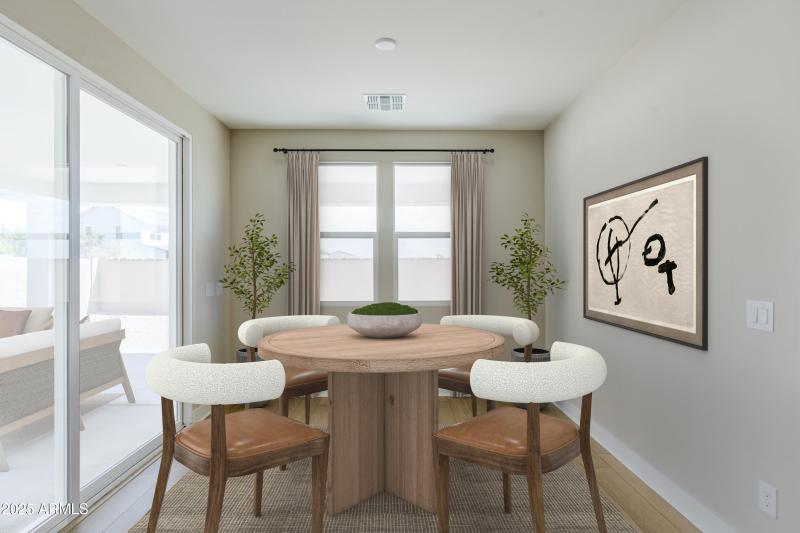 Virtually Staged Casual Dining Area