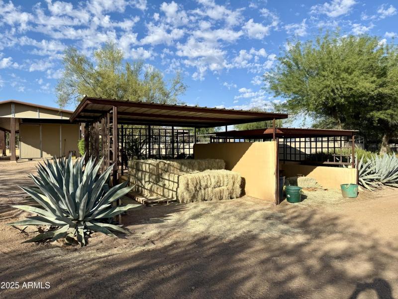 Hay and Shavings Storage area