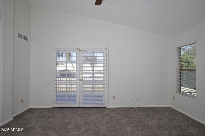 Master bedroom with exit to Balcony