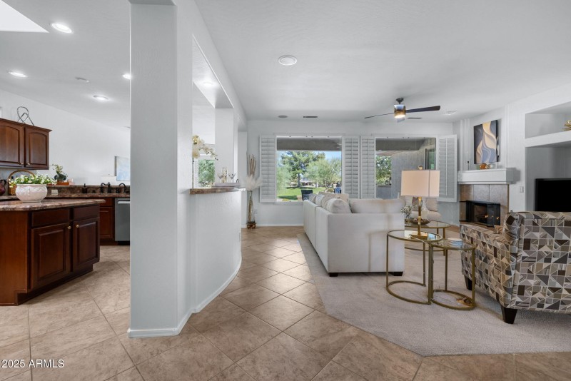 Living Room Into Kitchen Family Room!