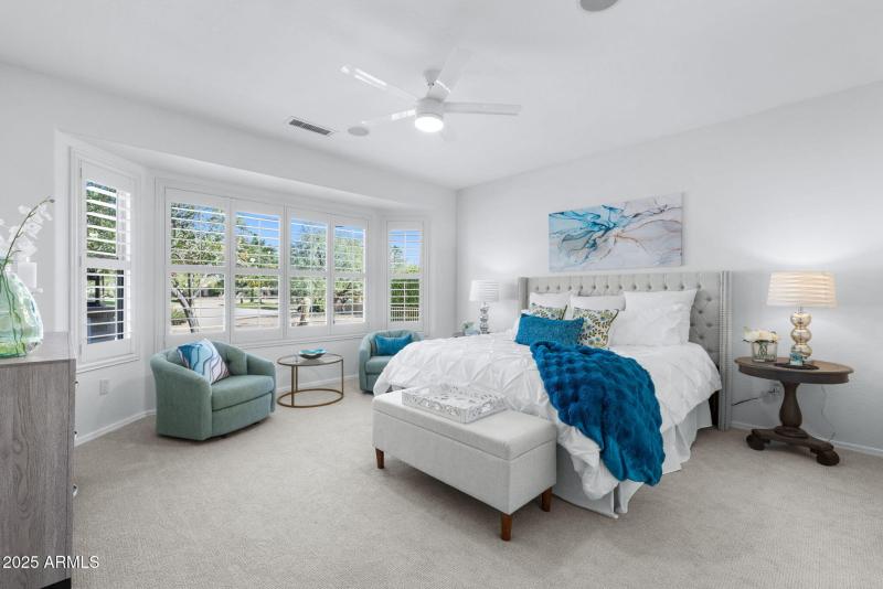 Master Bedroom Bay Window Sitting w View