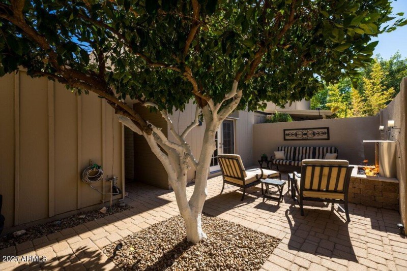 View with Garage Entry