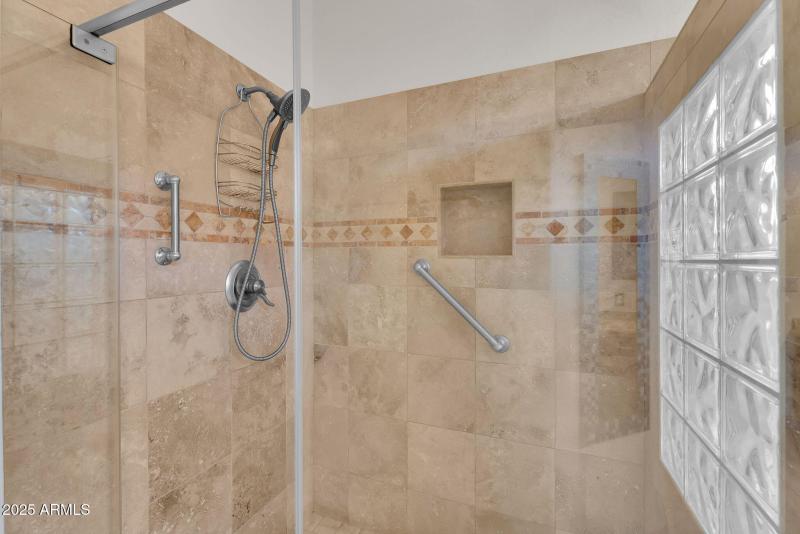 Primary bathroom shower