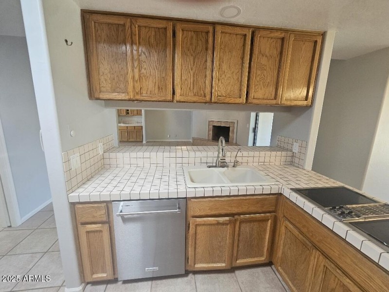 From Kitchen View to Family Room