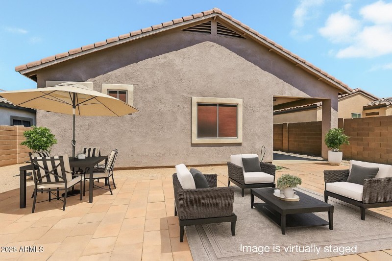 Virtually Stage Back Patio