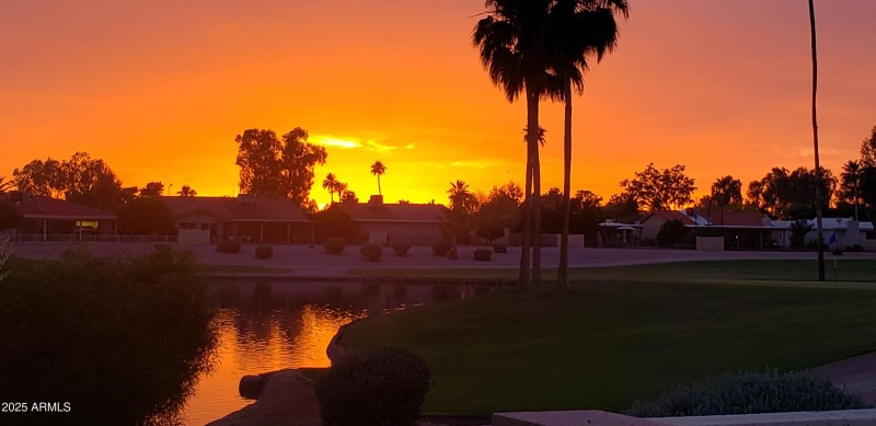 sunset golf course & lake view 2