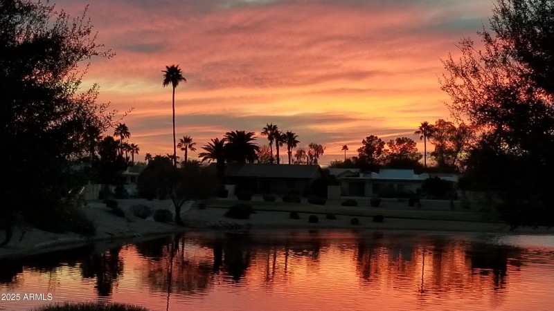 sunset on the lake 2