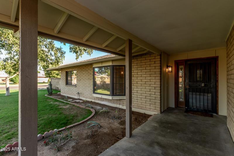 Large Covered Front Entryway
