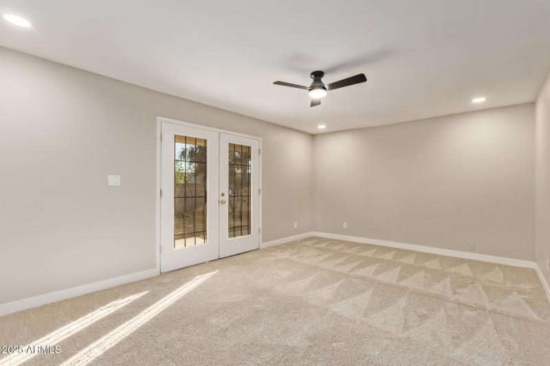Master Bedroom with Arcadia Door