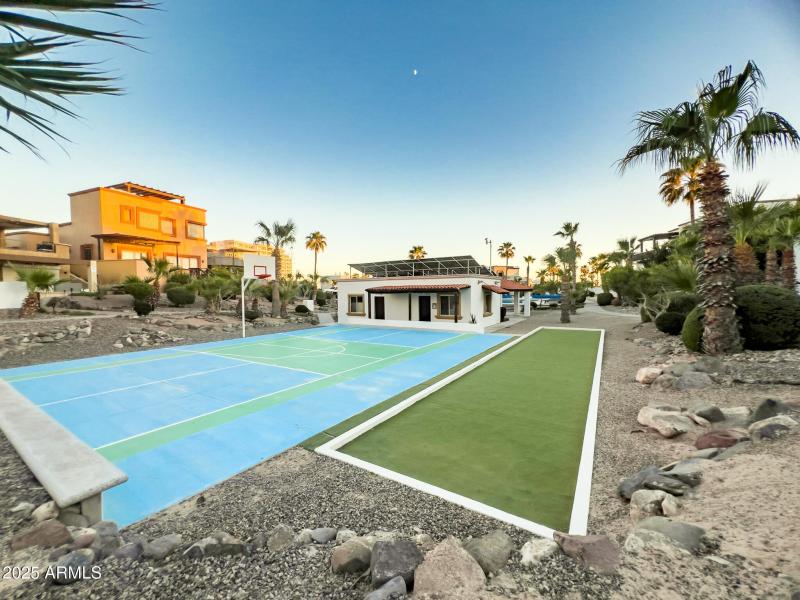 Basketball and Bocce Court