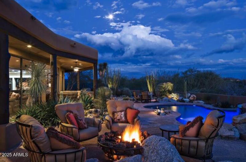 Evening patio