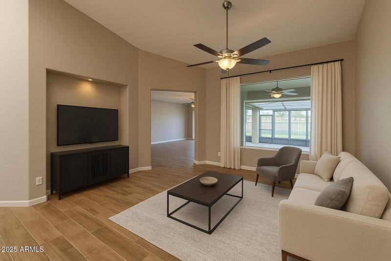 Living Room Virtually Staged