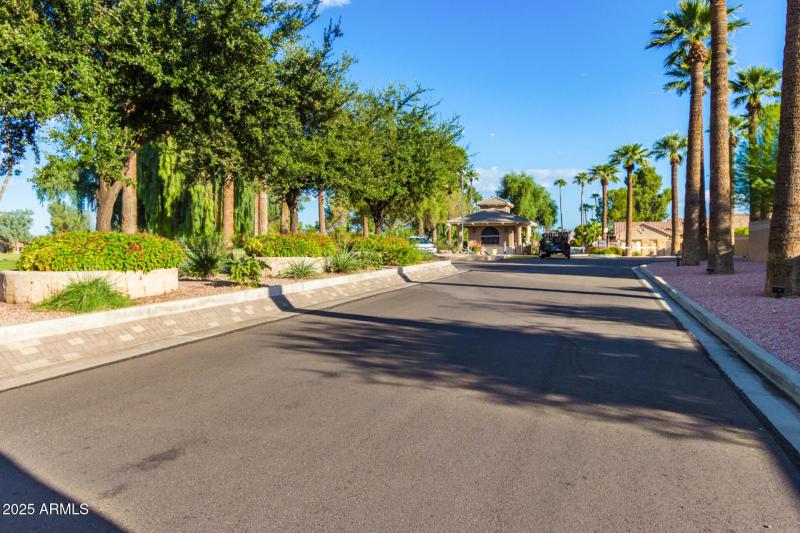Driving into Clubhouse Area