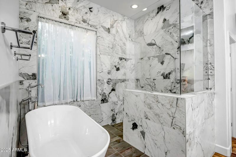 PRIMARY TUB AND WALK-IN SHOWER