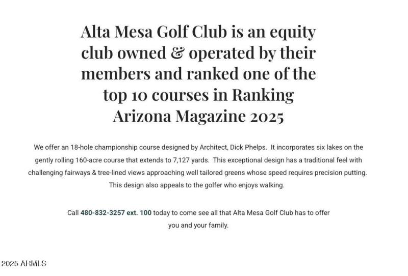 Golf Club Info