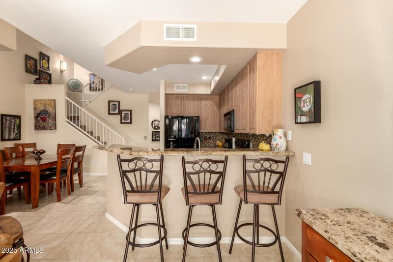 Granite kitchen bar top
