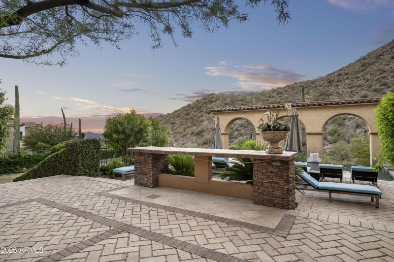 Back patio with views