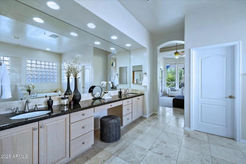 MASTER BATHROOM DOUBLE SINKS