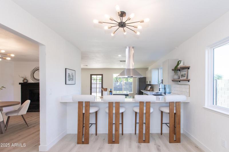 Beautiful breakfast bar