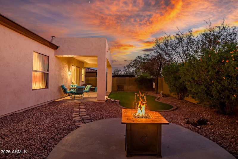 Backyard at Twilight