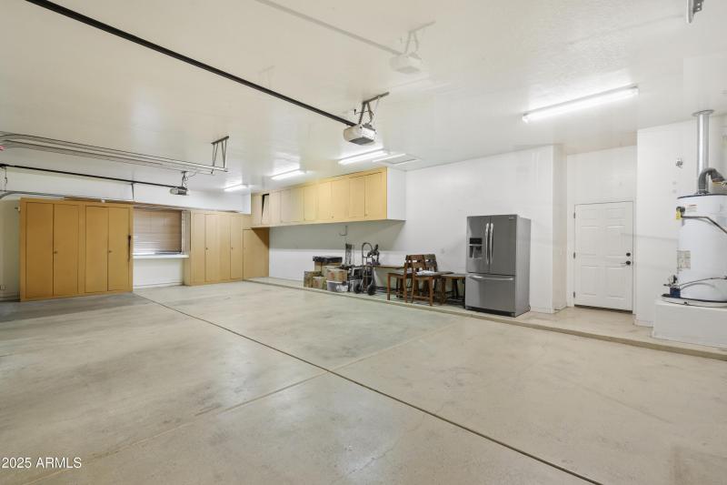 Garage with epoxy flr/storage