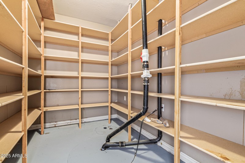 food storage, craft or holiday room