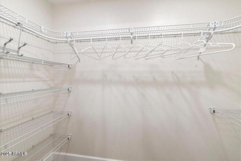 large walk end closet
