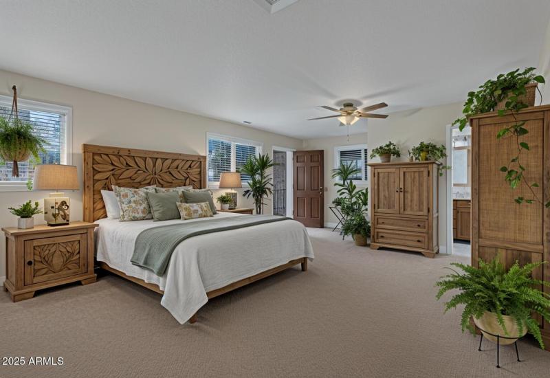 Virtually Staged Primary Bedroom