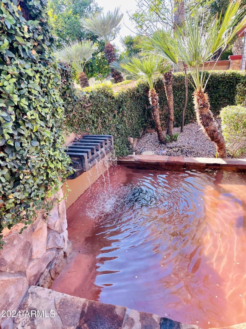 Fountain in front courtyard