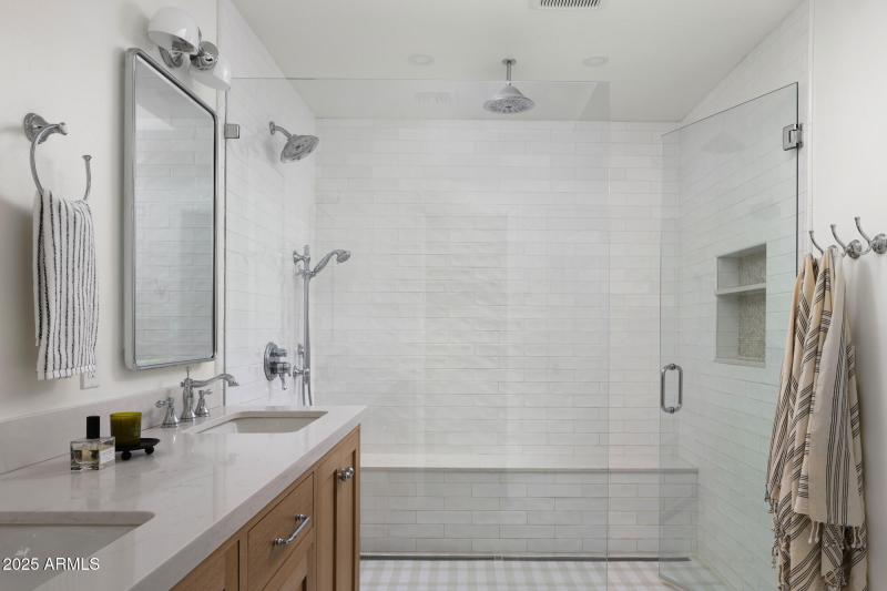 Heated Floor + Shower Bench