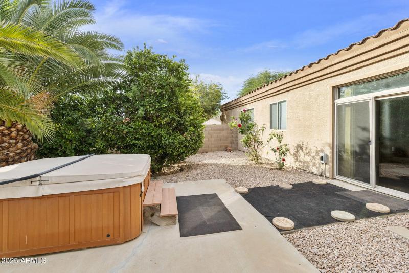 Side Courtyard with patio door access
