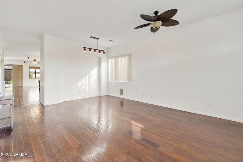 living & dining space