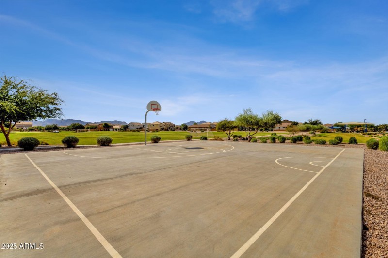 Community basketball court