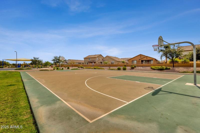 Community basketball court