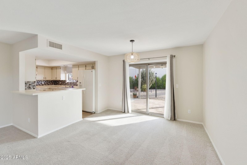 Patio access off family room/kitchen