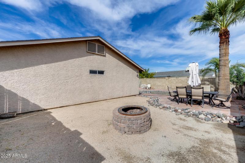 Firepit for cool AZ nights