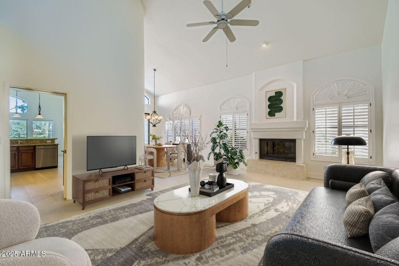 Living Room Virtually Staged