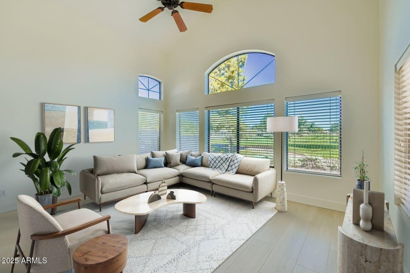 Family Room Virtually Staged