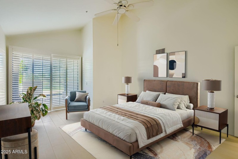 Primary Bedroom Virtually Staged